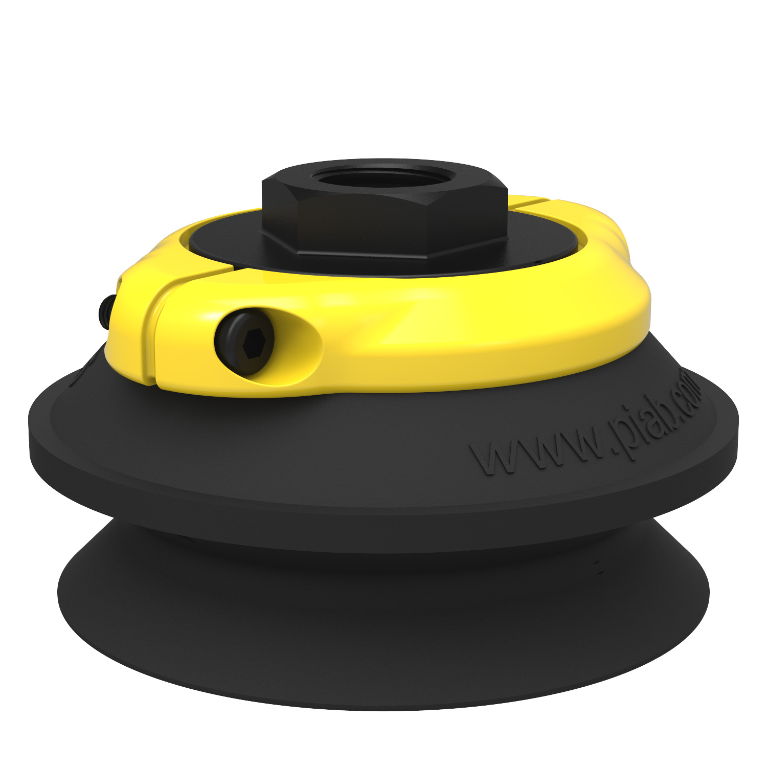 Piab Suction cup B75 Nitrile-PVC, 3/8 NPSF female, clamp ring with mesh filter