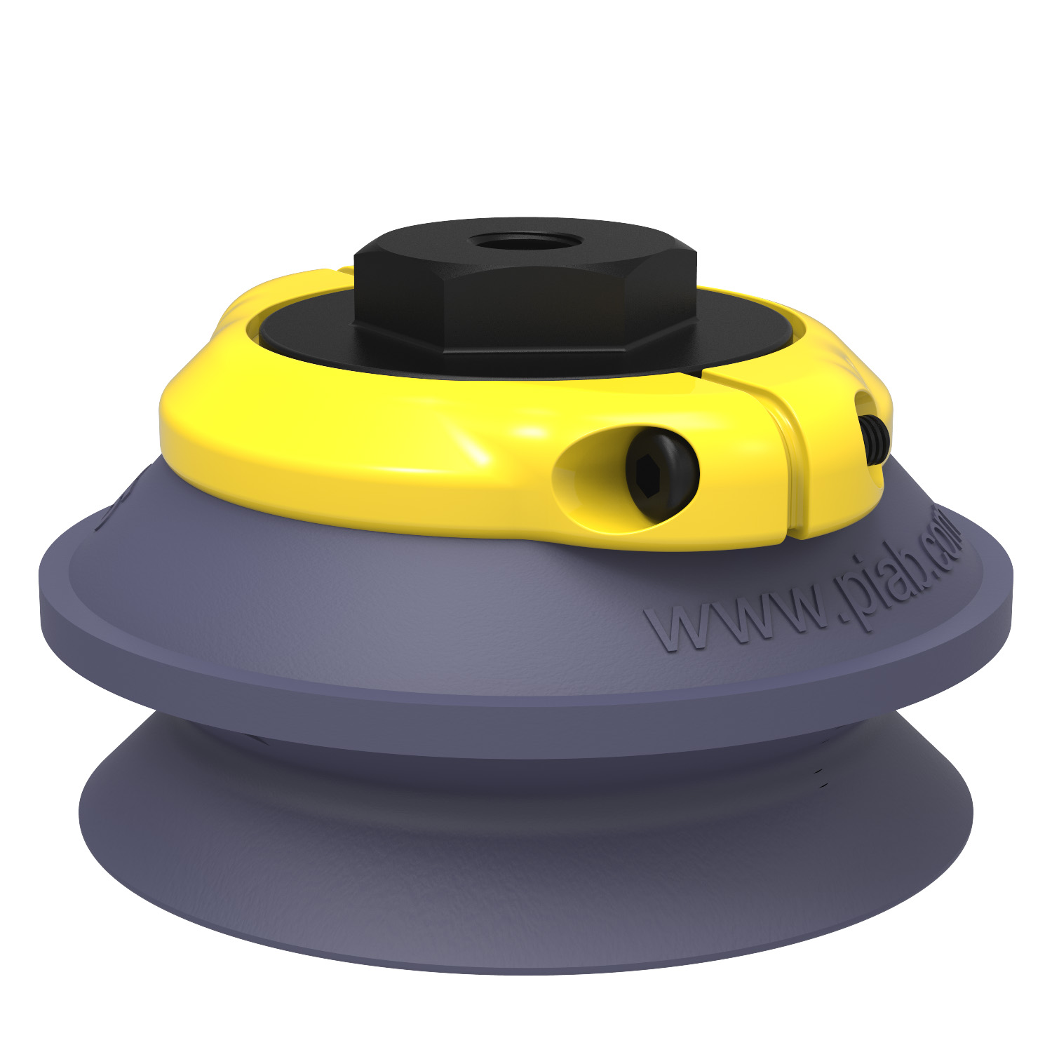 Piab Suction cup B75 HNBR, 1/8 NPSF female, clamp ring with mesh filter