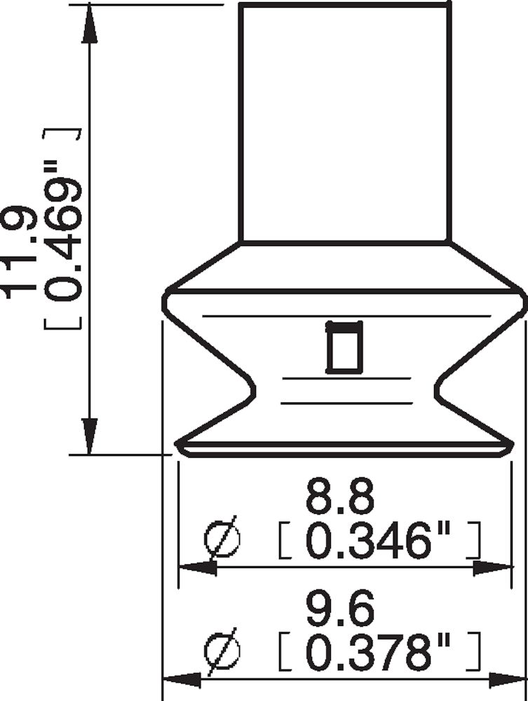 Piab Suction cup B8 Silicone FCM