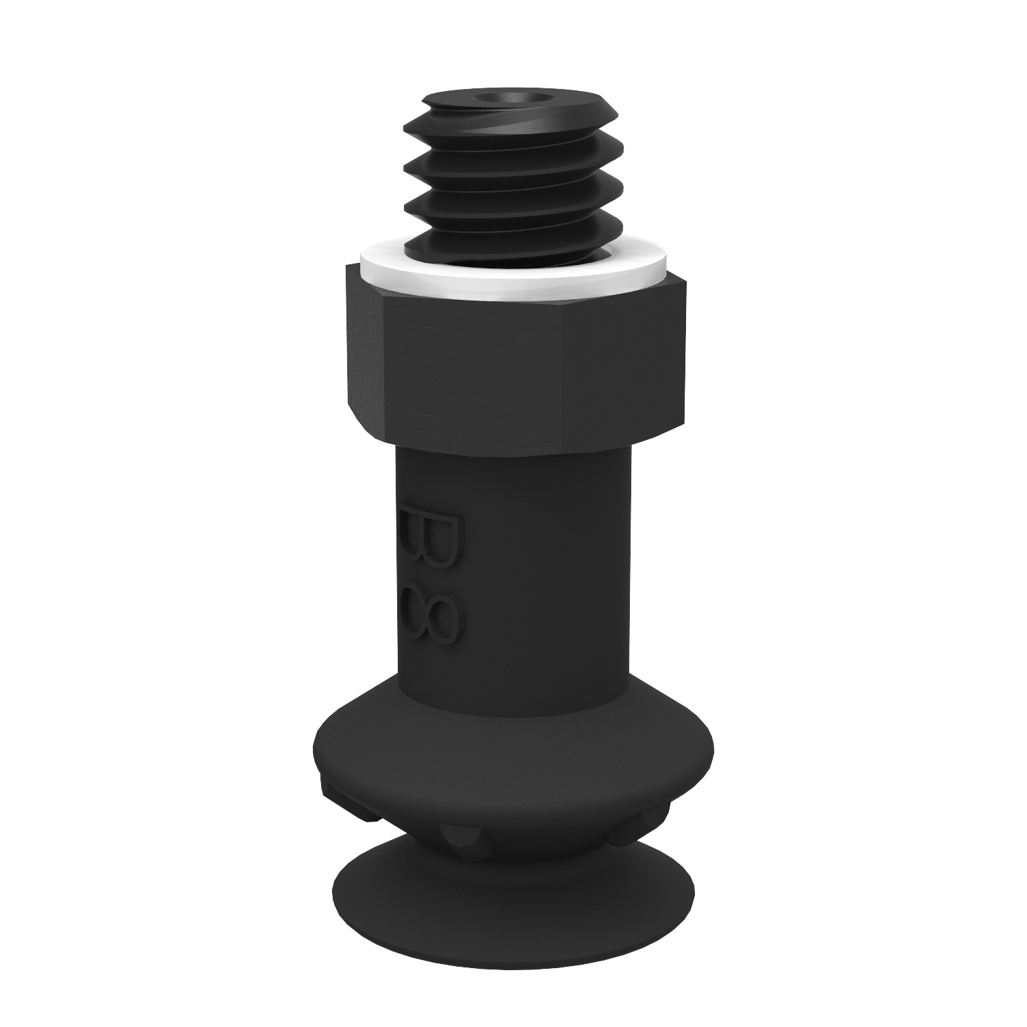 Piab Suction cup B8 Conductive silicone, M5 male