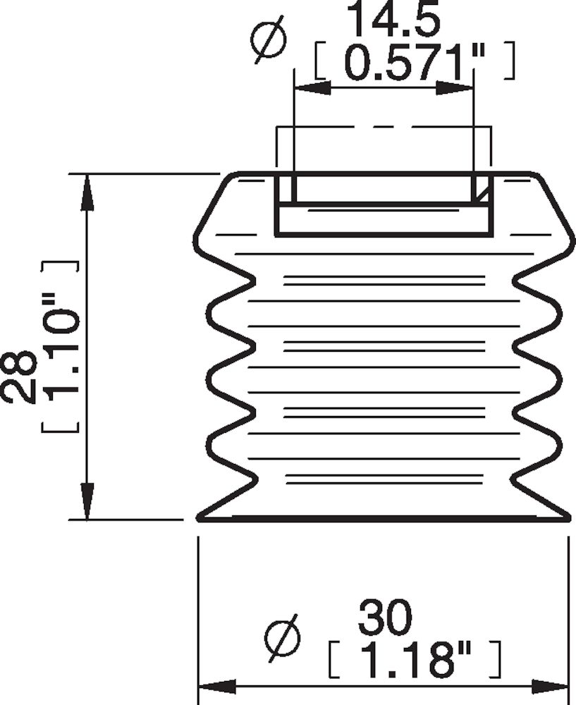 Piab BBL30-2.DS40 Suction cups and soft grippers
