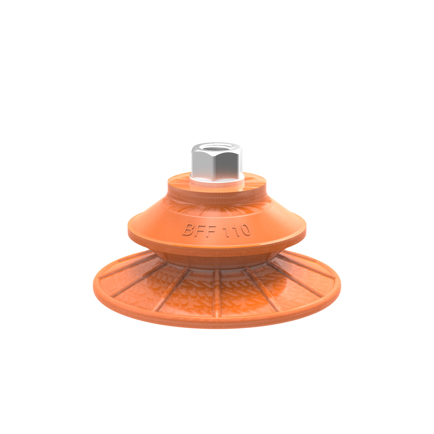 Piab Suction cup BFF110P Polyurethane 55/60 G3/8 female with mesh filter, 17 mm thread