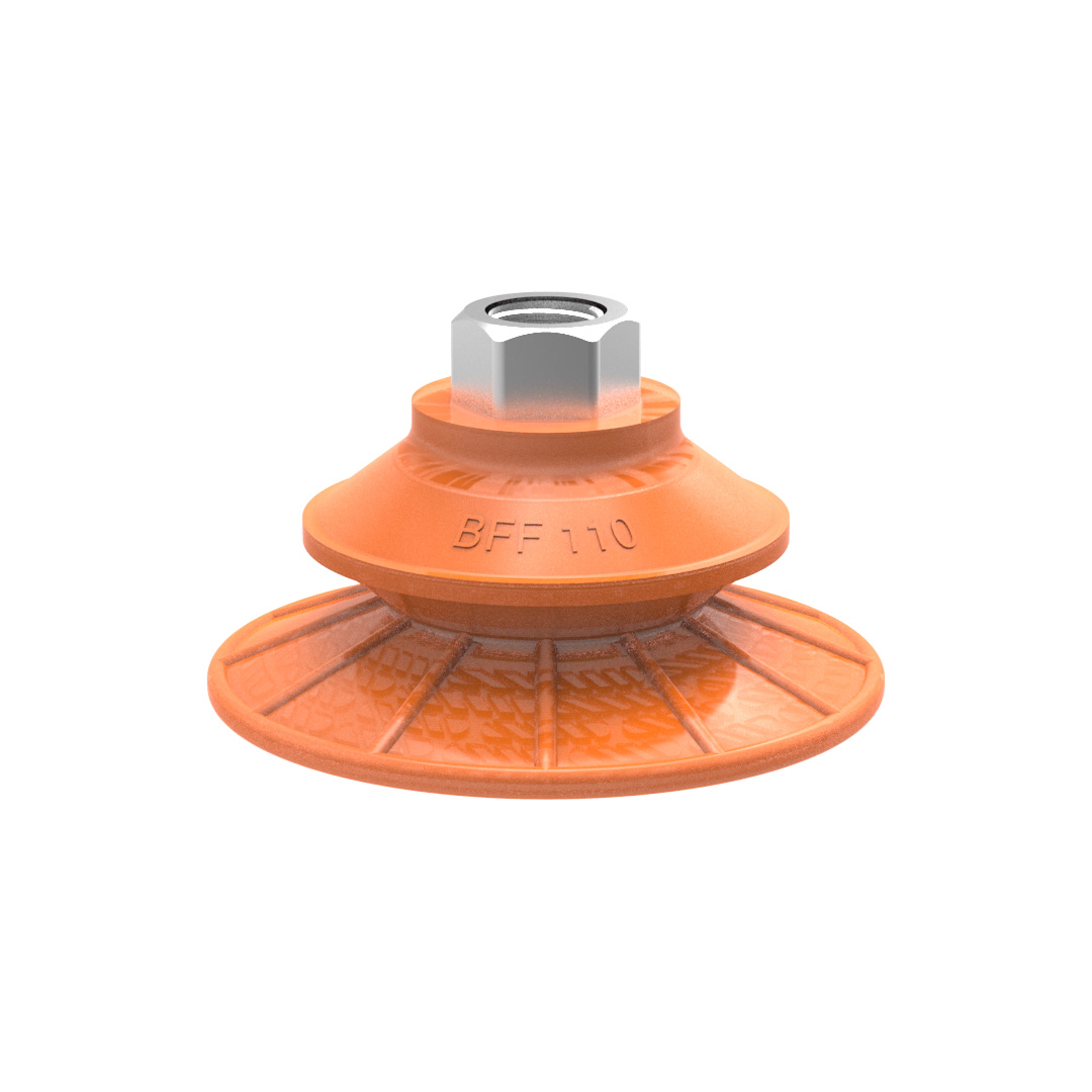 Piab Suction cup BFF110TP Polyurethane 55/60/30 G3/8 female with mesh filter
