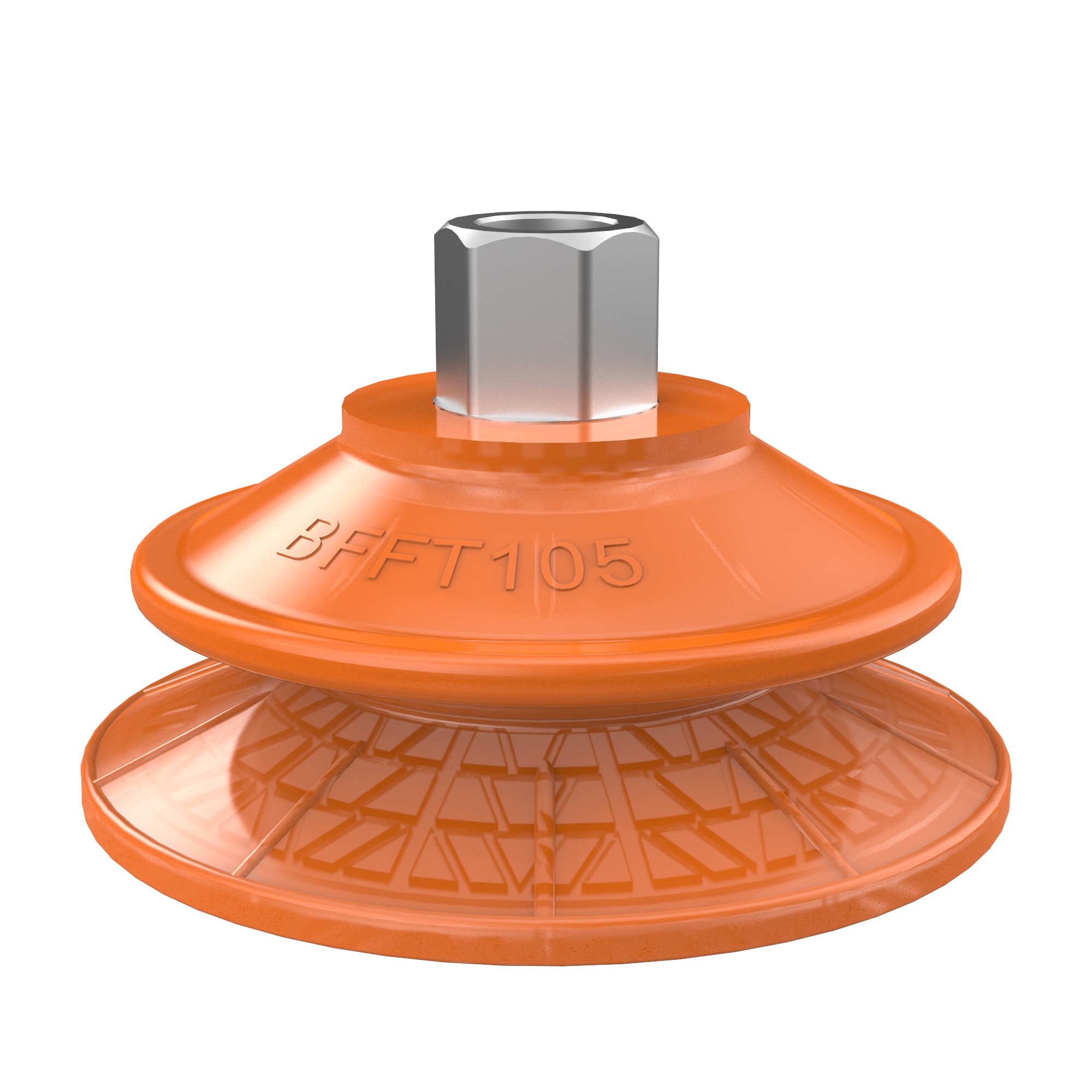 Piab Suction cup BFFT105P Polyurethane 60/60/30, G3/8 female 17mm with mesh filter