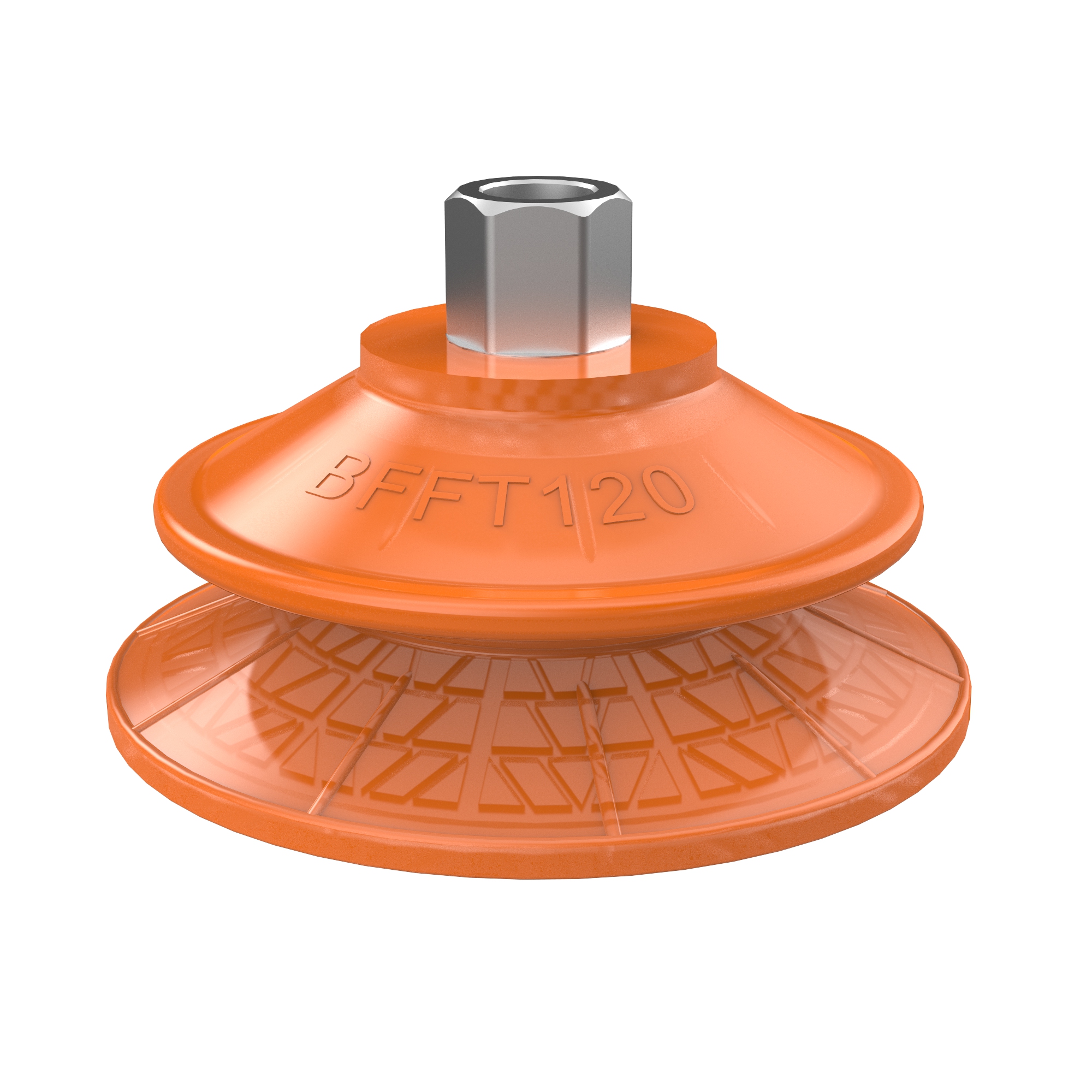 Piab Suction cup BFFT120P Polyurethane 60/60/30, G3/8 female 17mm with mesh filter