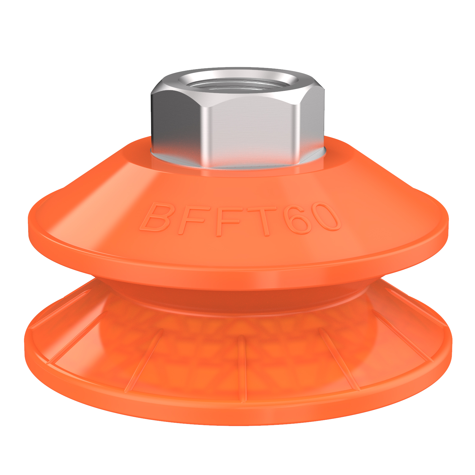 Piab Suction cup BFFT60P-2 Polyurethane 60/60/30, G3/8 female, with mesh filter