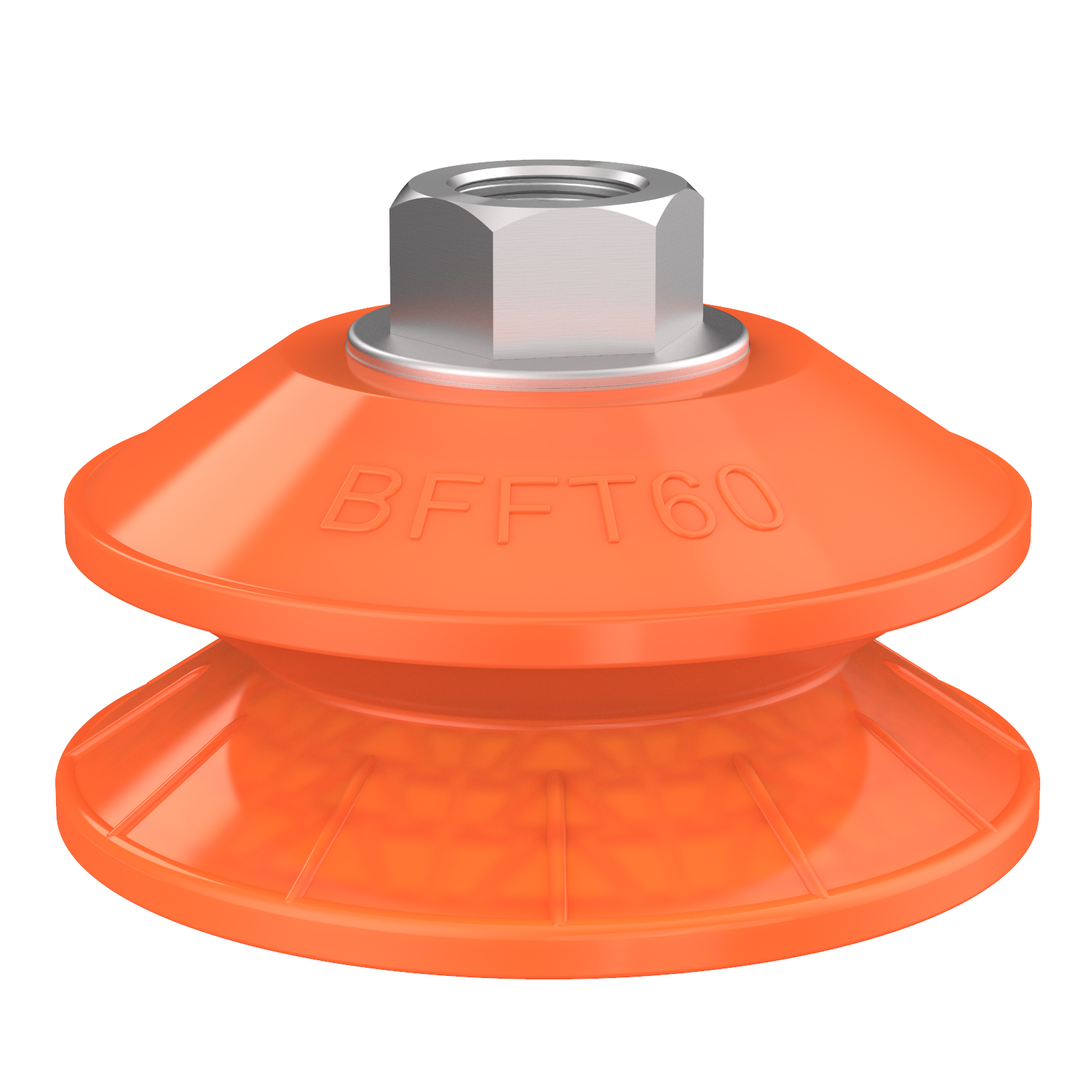 Piab Suction cup BFFT60P-2 Polyurethane 60/60/30, G1/4 female, with mesh filter
