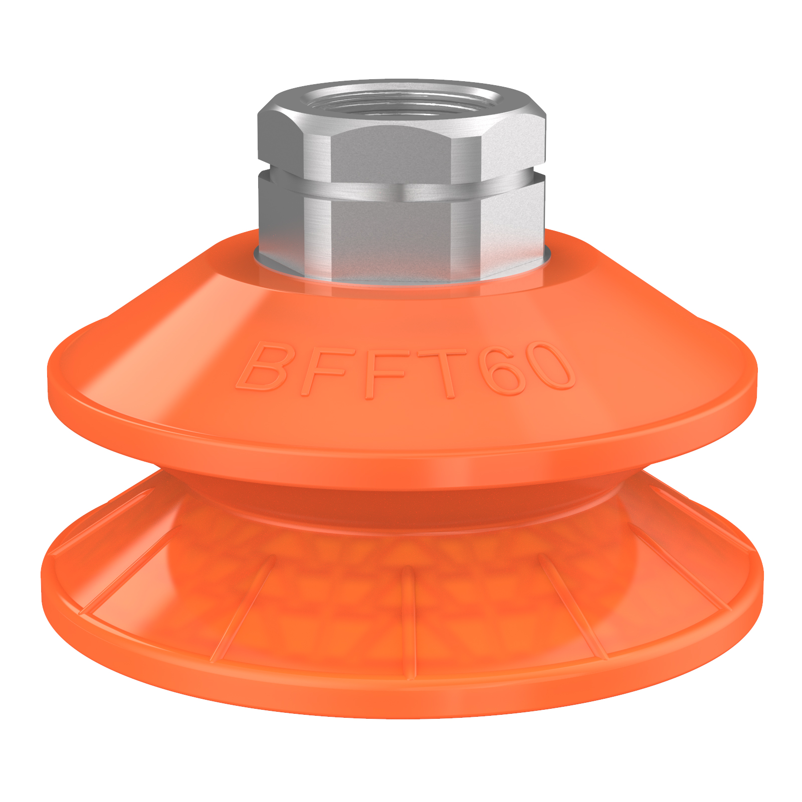 Piab Suction cup BFFT60P-2 Polyurethane 60/60/30, 3/8 NPT female, with mesh filter
