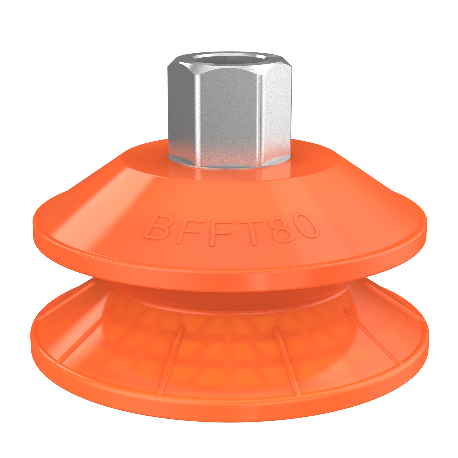 Piab Suction cup BFFT80P-2 Polyurethane 60/60/30 G3/8 female with mesh filter 17 mm thread