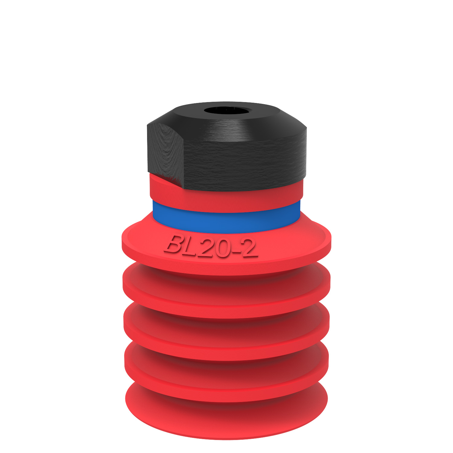 Piab Suction cup BL20-2 Silicone, M5 female, with dual flow control valve