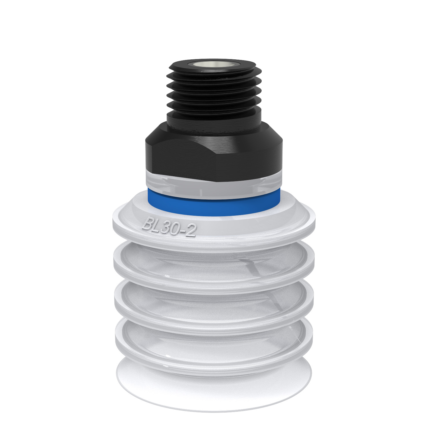 Piab BL30-2.21.04AC / 9909672 Suction cup BL30-2 Silicone FCM, 1/4" NPT male, with mesh filter