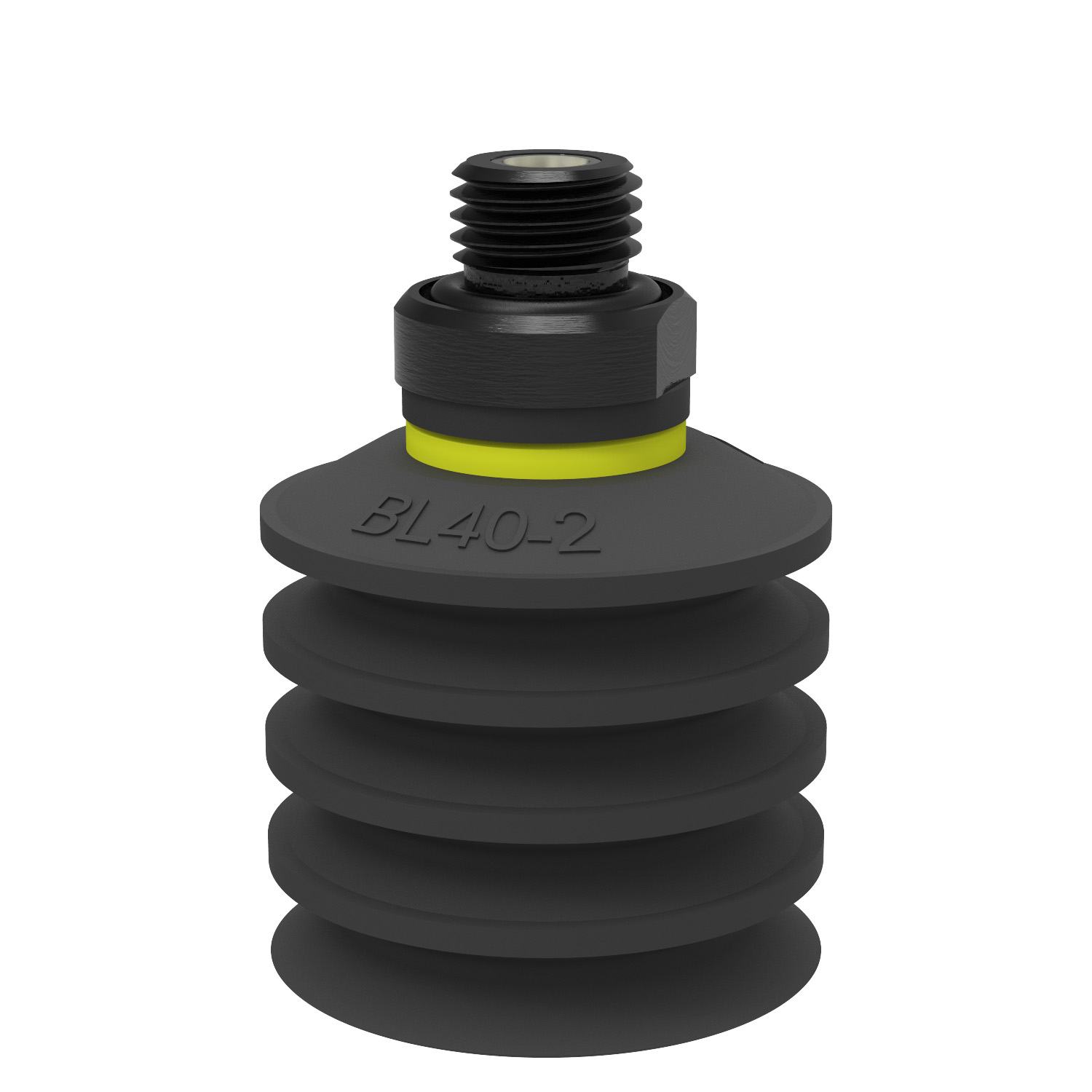 Piab Suction cup BL40-2 Chloroprene, G1/4 male, with dual flow control valve