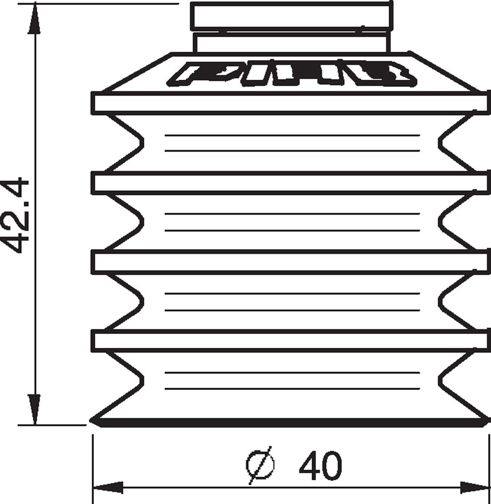 Piab Suction cup BL40-2 Silicone