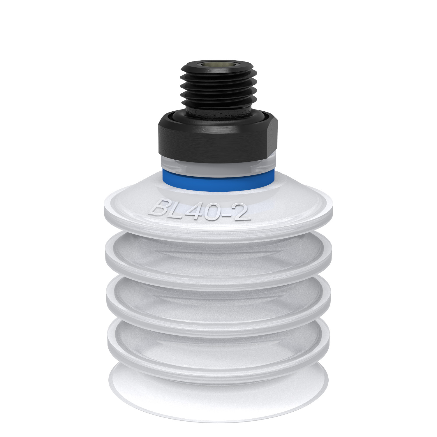 Piab Suction cup BL40-2 Silicone FCM, G1/4 male, with mesh filter