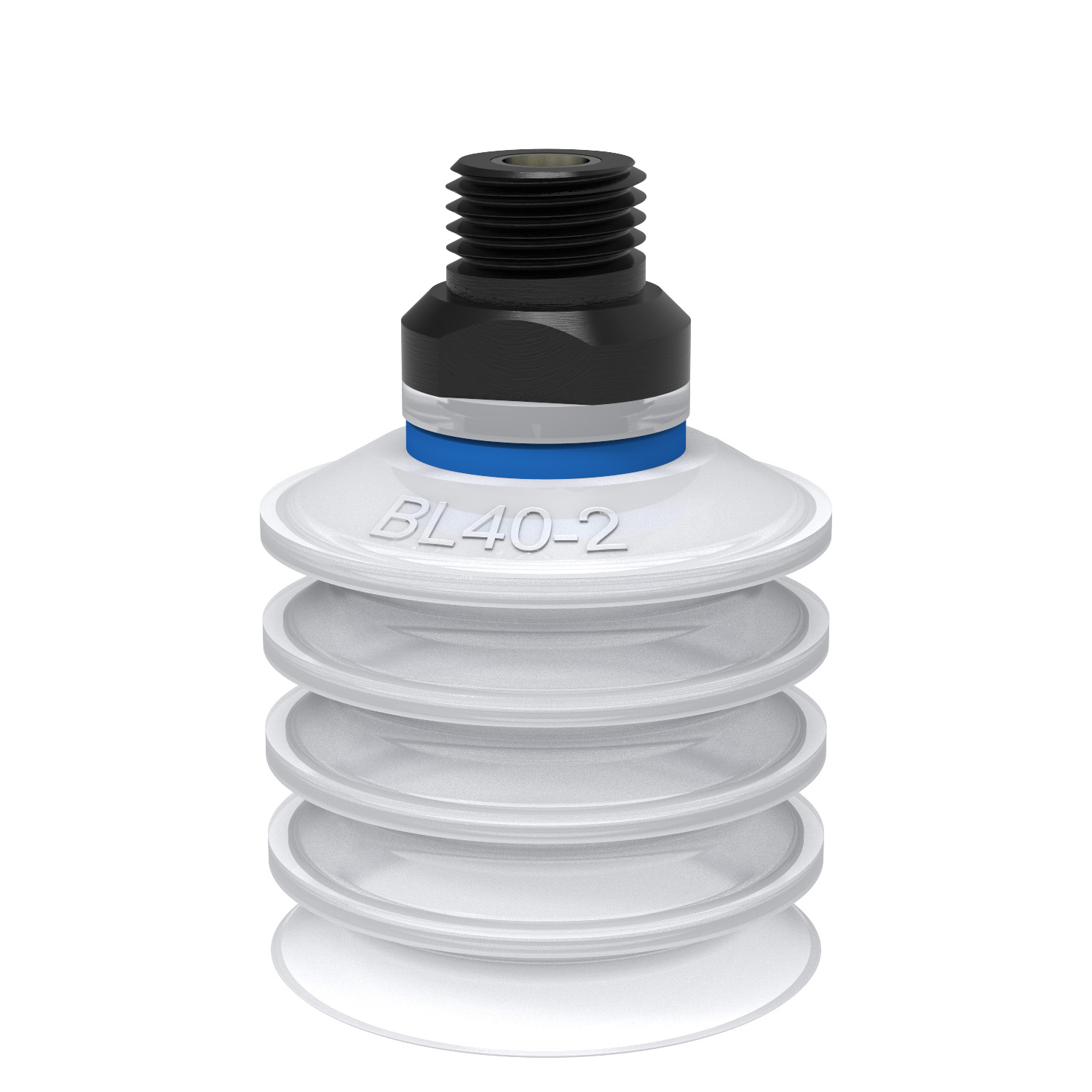 Piab BL40-2.21.04AC / 9909673 Suction cup BL40-2 Silicone FCM, 1/4" NPT male, with mesh filter