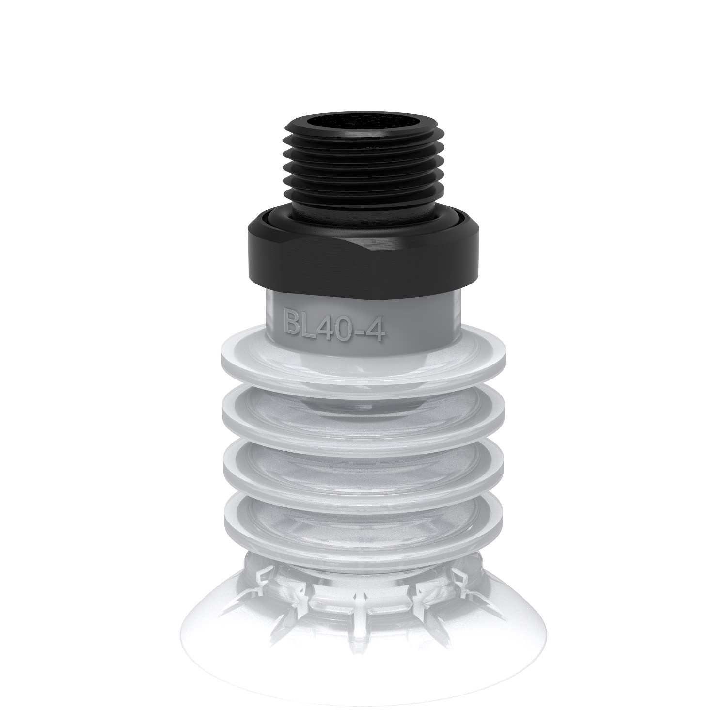 Piab Suction cup BL40-4 Silicone FCM, G3/8 male