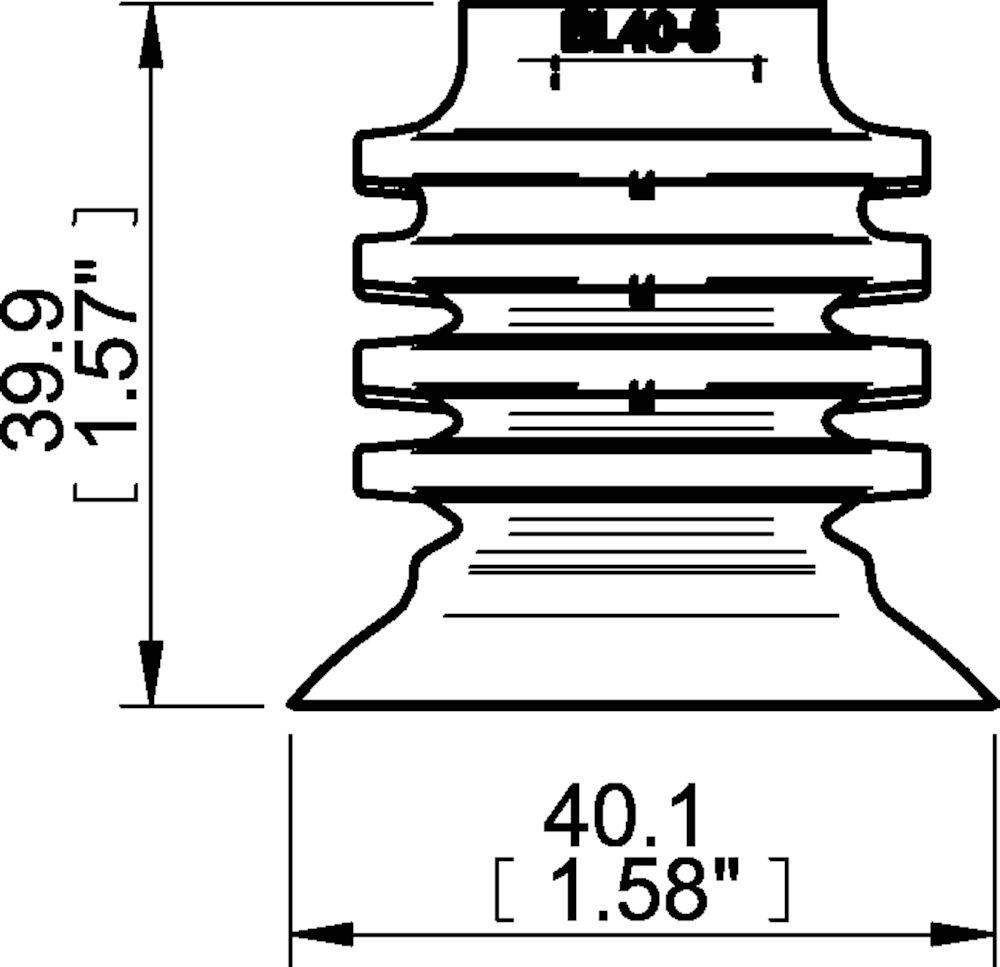 Piab Suction cup BL40-5 Silicone