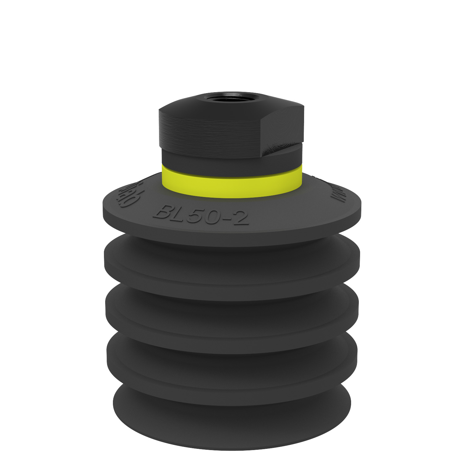 Piab Suction cup BL50-2 Chloroprene, 1/8 NPSF female, with dual flow control valve