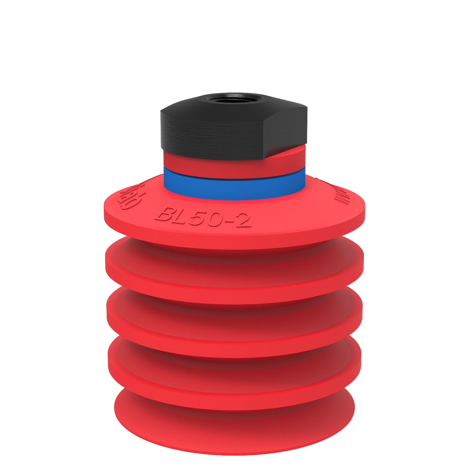 Piab Suction cup BL50-2 Silicone, 1/8 NPSF female, with dual flow control valve