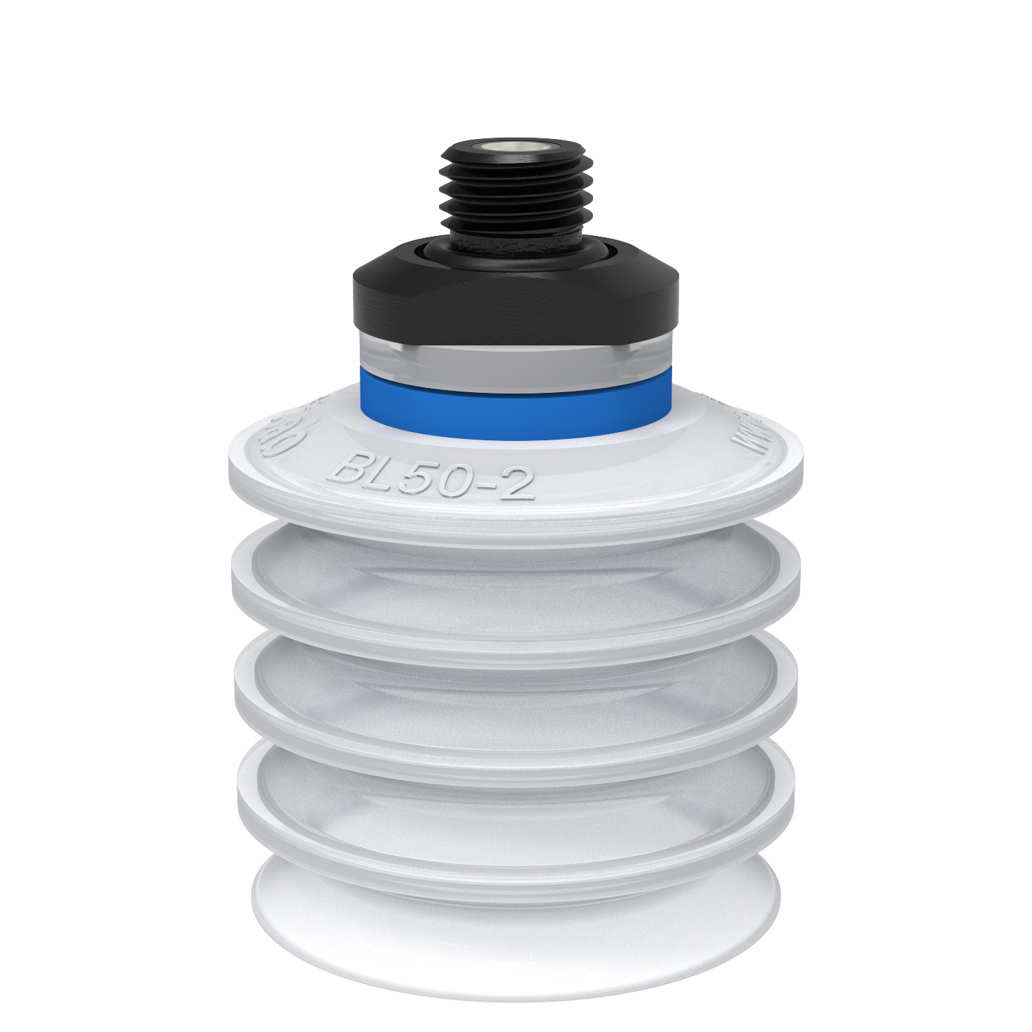 Piab Suction cup BL50-2 Silicone FCM, G1/4 male, with mesh filter