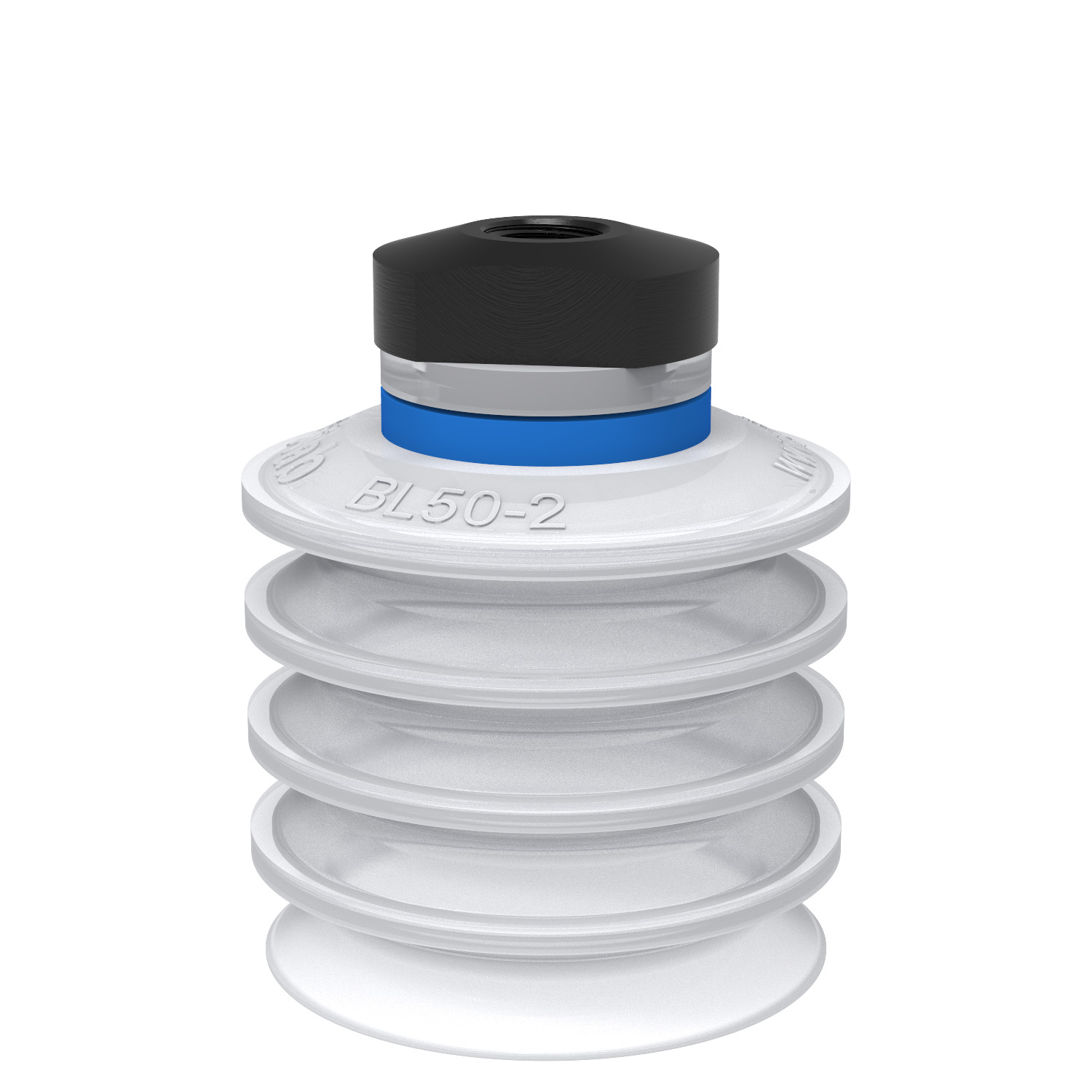 Piab Suction cup BL50-2 Silicone FCM, 1/8 NPSF female, with mesh filter