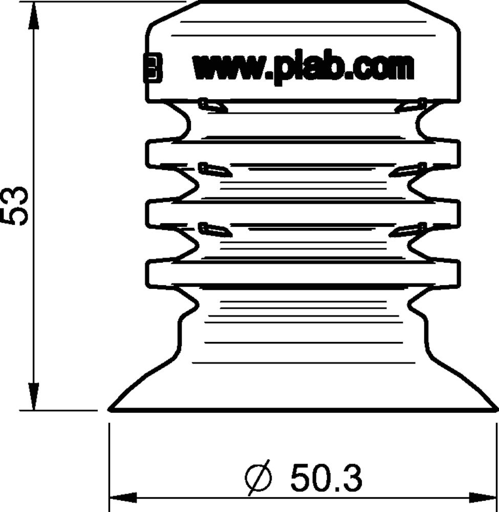 Piab Suction cup BL50-5 Silicone
