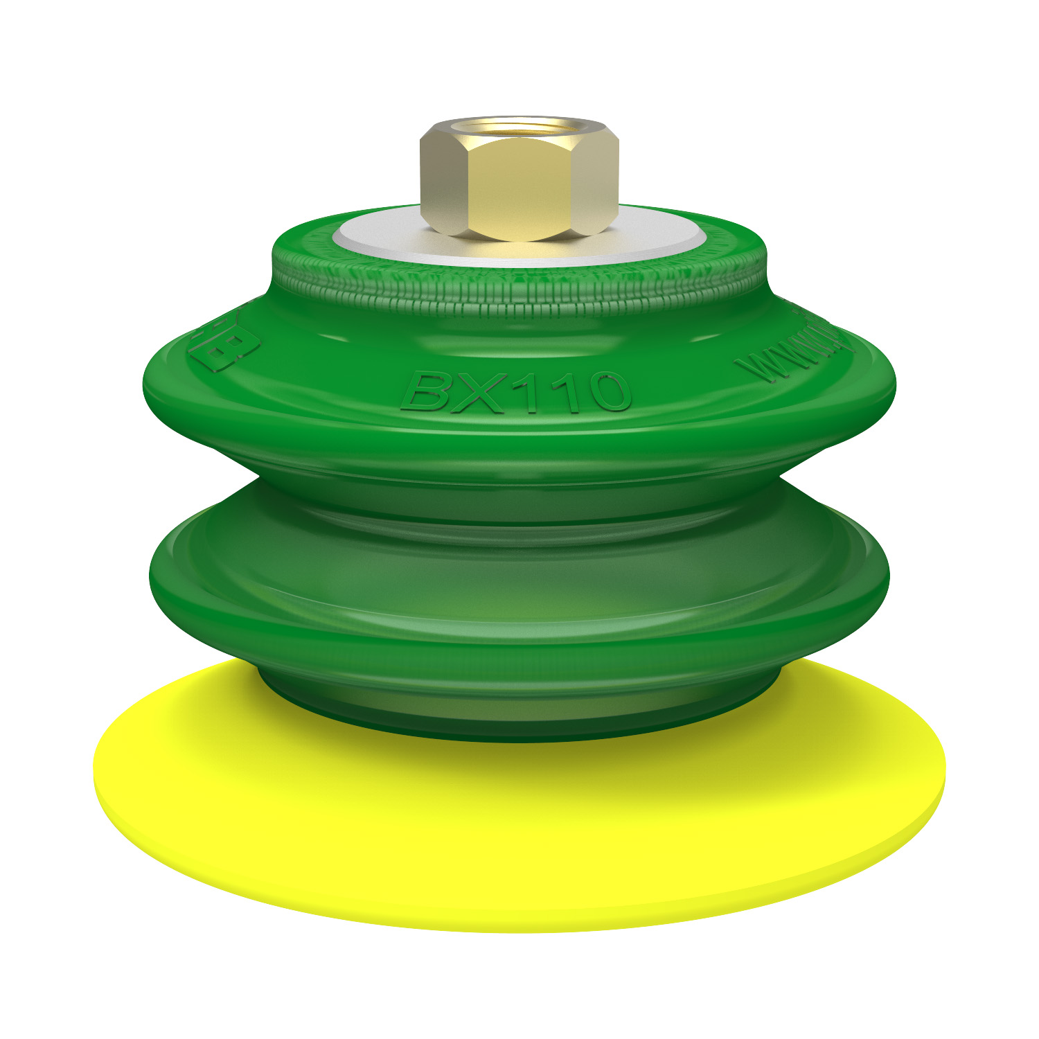 Piab Suction cup BX110P Polyurethane 30/60 with filter, brass 3/8 NPSF female