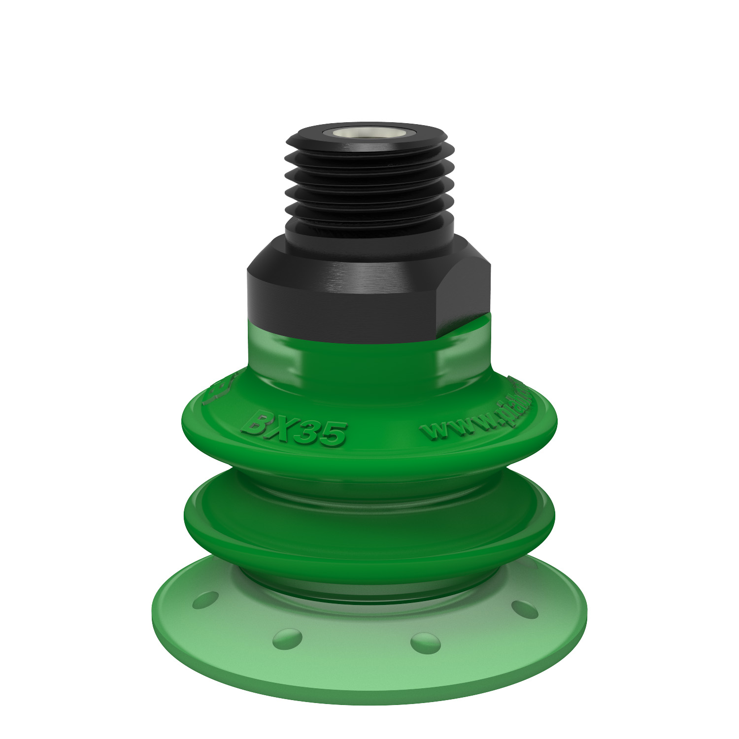 Piab Suction cup BX35P Polyurethane 60 with filter, 1/4 NPT male, with mesh filter