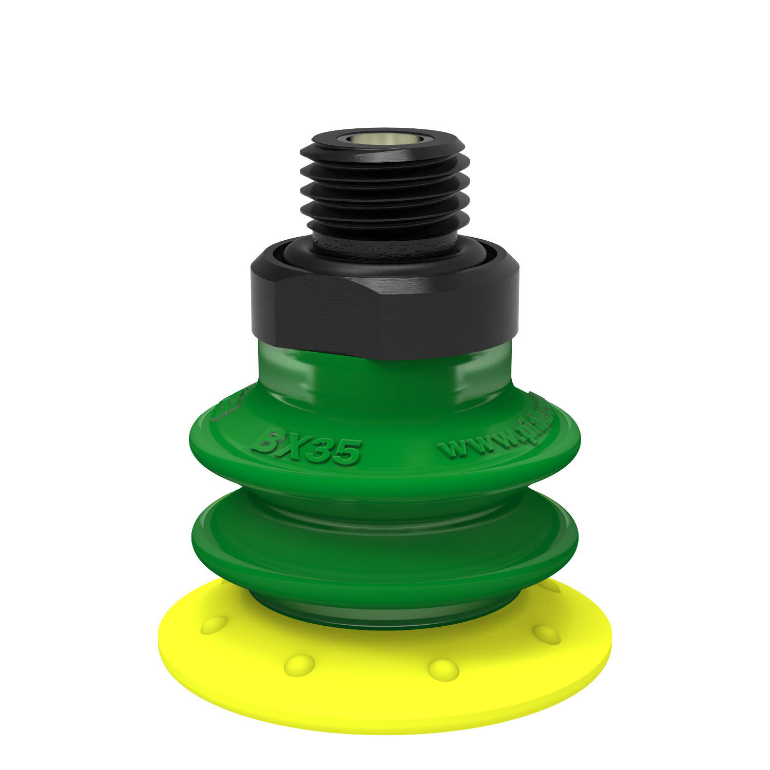 Piab Suction cup BX35P Polyurethane 30/60 with filter, G1/4 male, with mesh filter