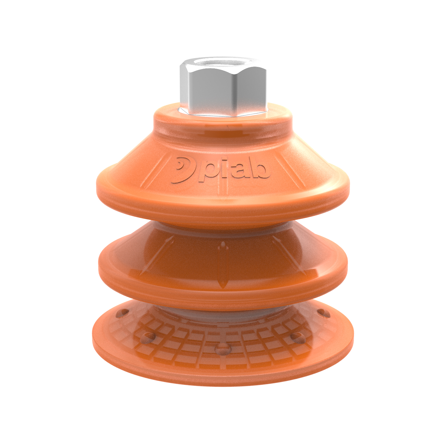 Piab Suction cup BXF75P Polyurethane 60, G3/8 female with mesh filter, 17 mm thread