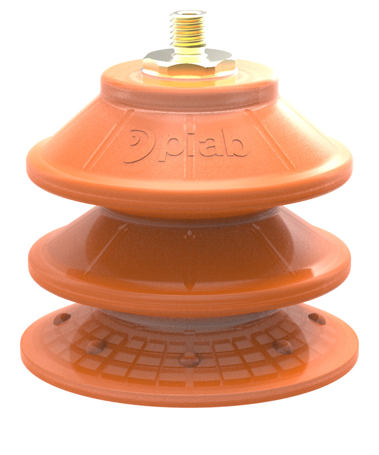 Piab Suction cup BXF90P Polyurethane 60, M10×1,5 male with mesh filter