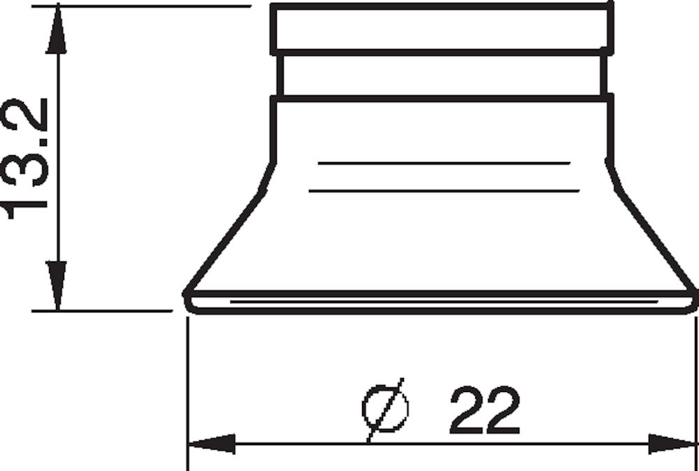 Piab Suction cup D20-2 Chloroprene