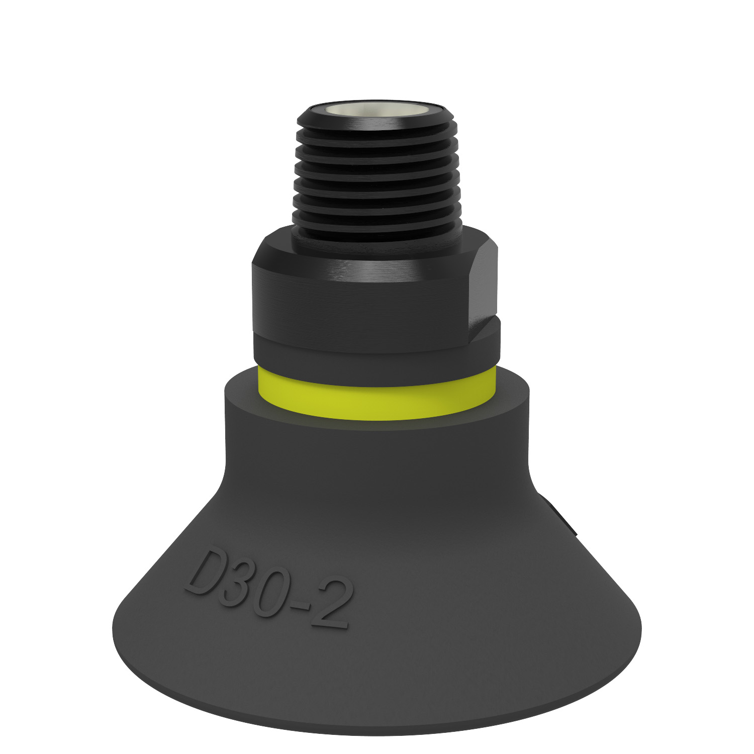 Piab Suction cup D30-2 Chloroprene, G1/8 male, with mesh filter and dual flow control valve