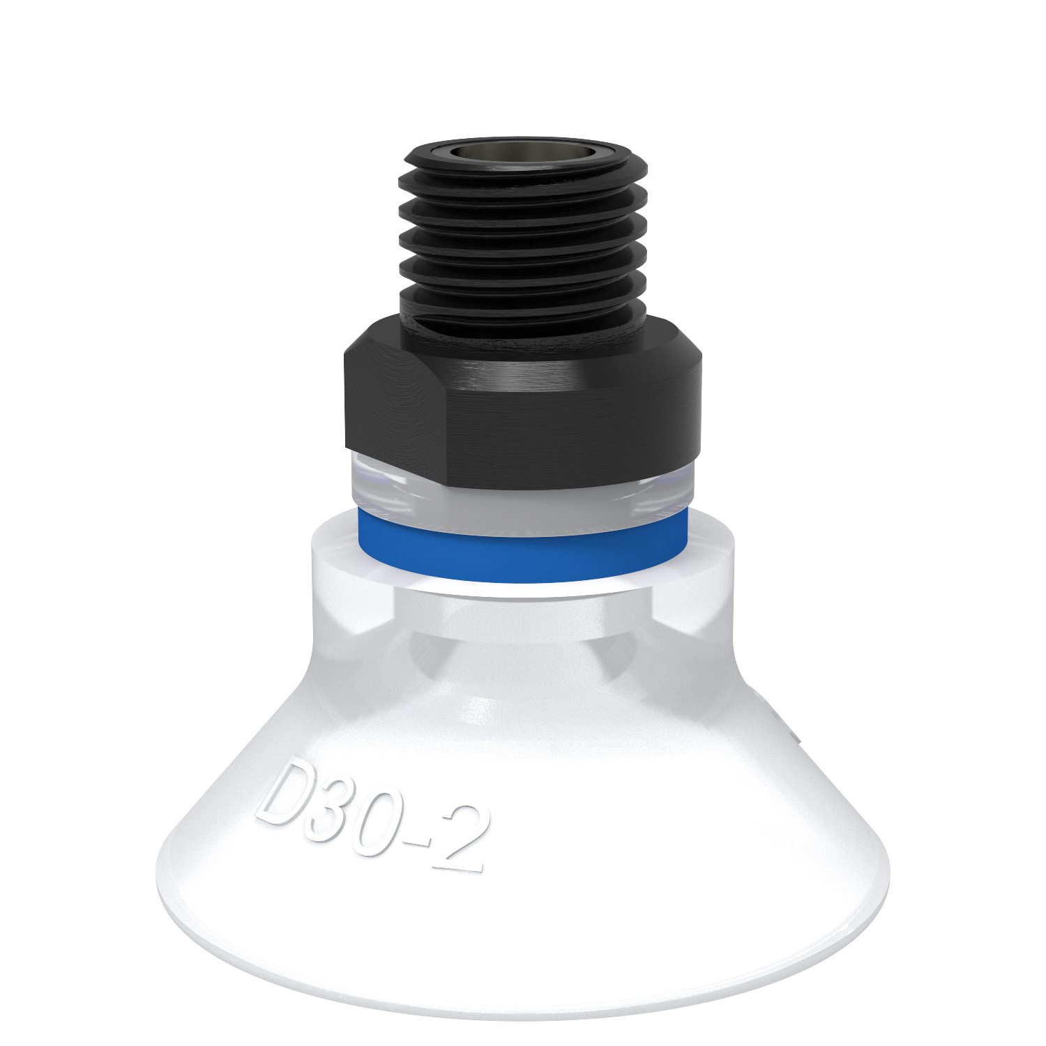 Piab D30-2.21.02AC / 9909751 Suction cup D30-2 Silicone FCM, 1/8" NPT male, with mesh filter