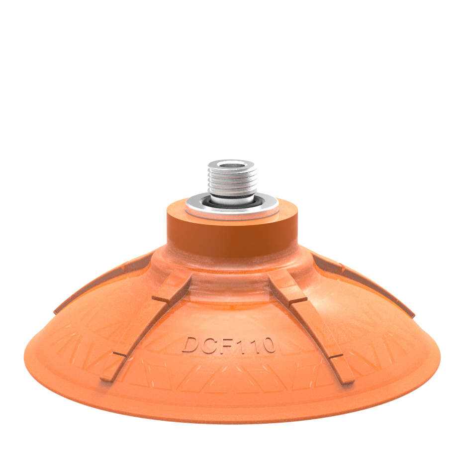 Piab Suction cup DCF110P Polyurethane 60 G1/4 male with mesh filter