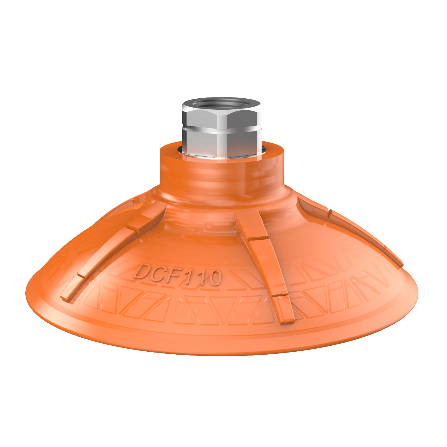 Piab Suction cup DCF110P Polyurethane 60, 3/8 NPT female, with mesh filter