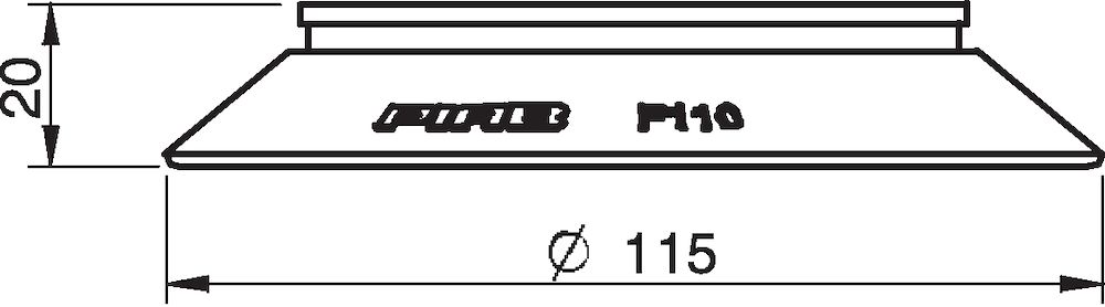 Piab Suction cup F110P Polyurethane 30/60