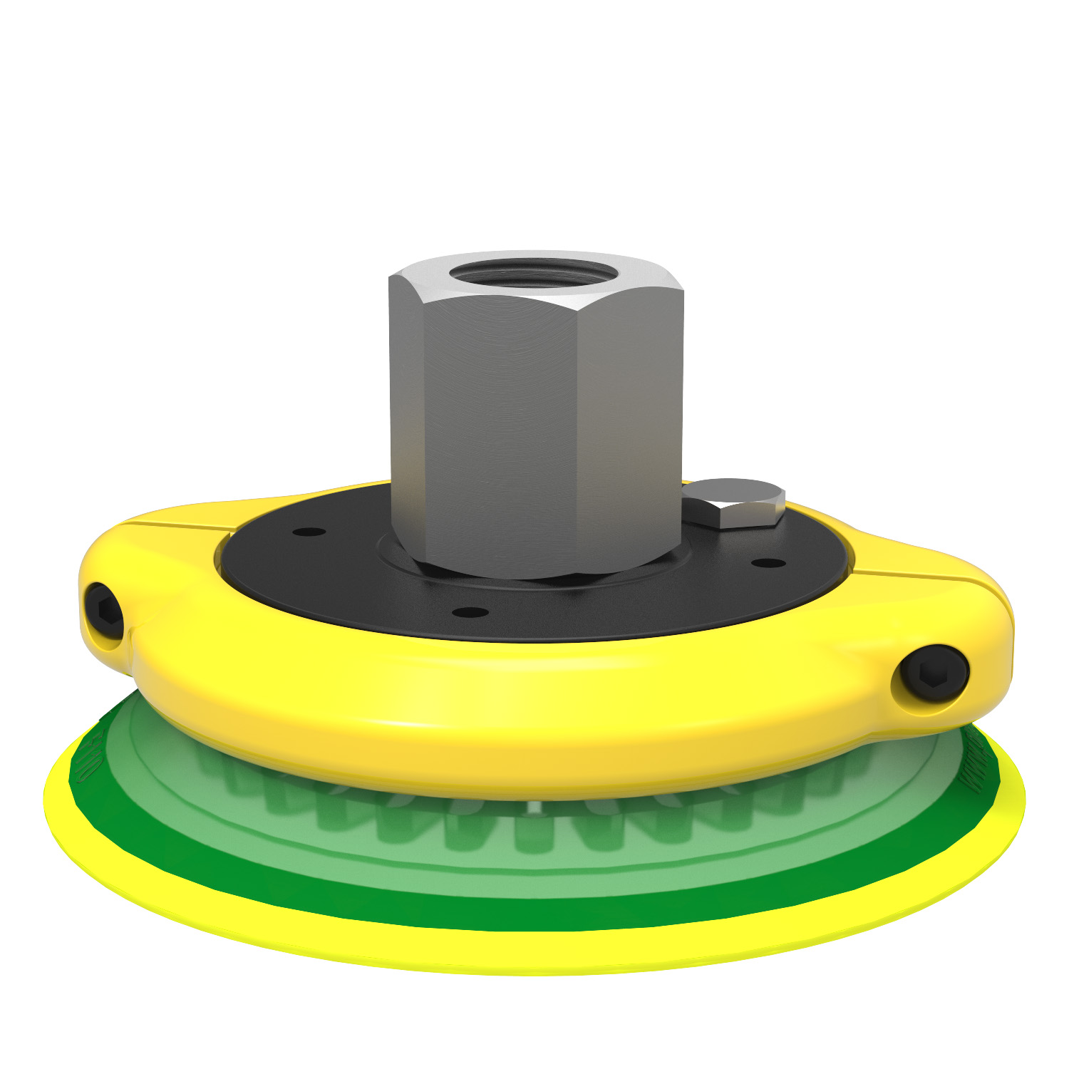 Piab Suction cup F110P Polyurethane 30/60, G1/2 female, clamp ring with cone valve