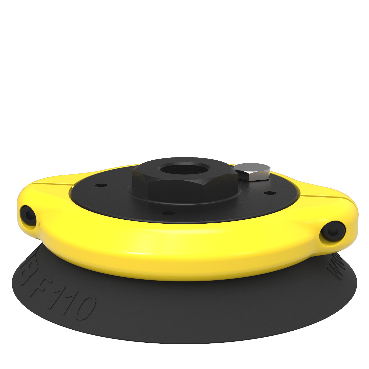 Piab Suction cup F110 Nitrile-PVC, G3/8 female, clamp ring with mesh filter