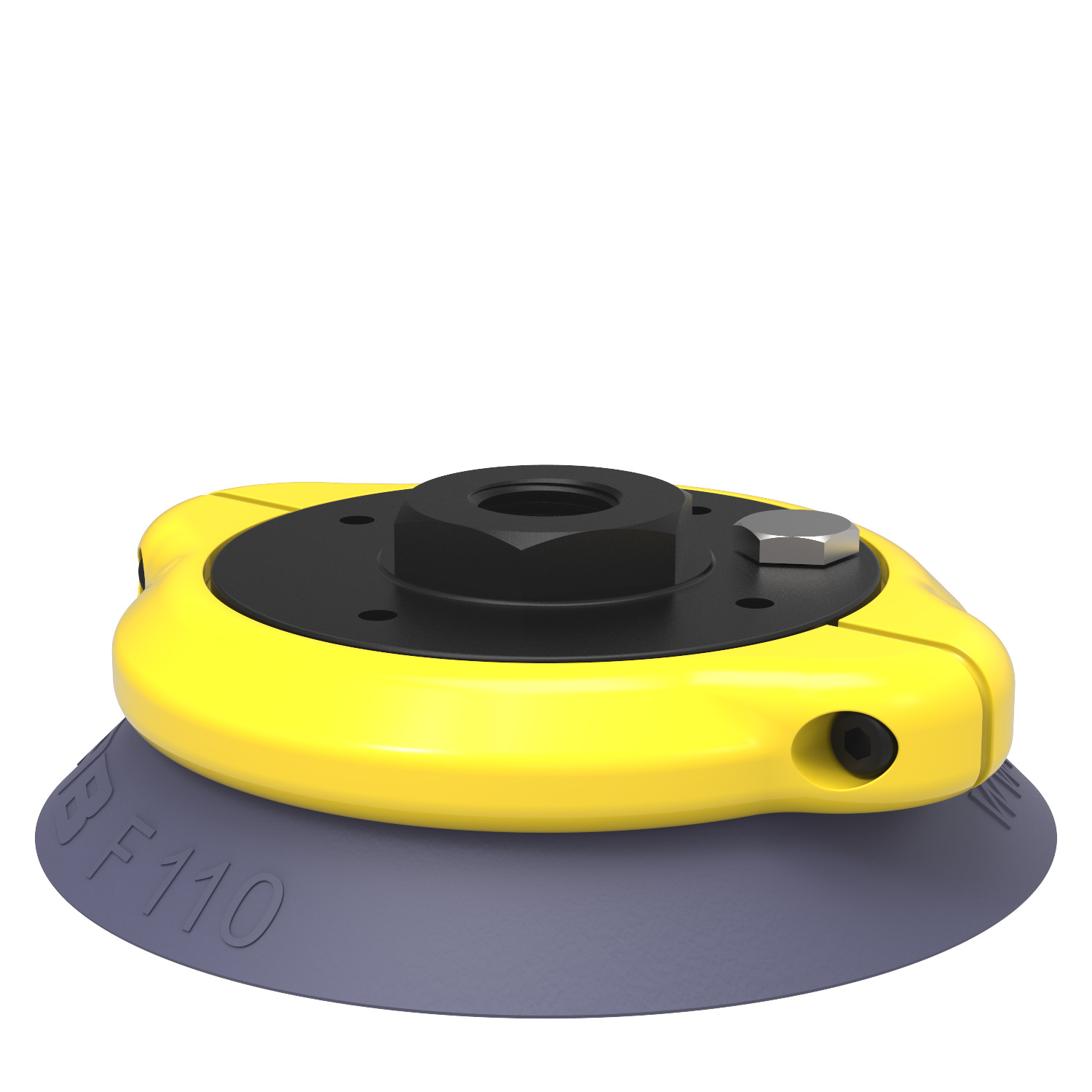 Piab Suction cup F110 HNBR, 3/8 NPSF female, clamp ring with mesh filter