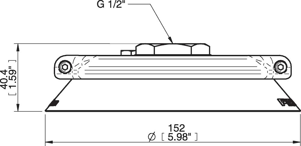 Piab Suction cup F150 Nitrile-PVC, G1/2 female, clamp ring with mesh filter