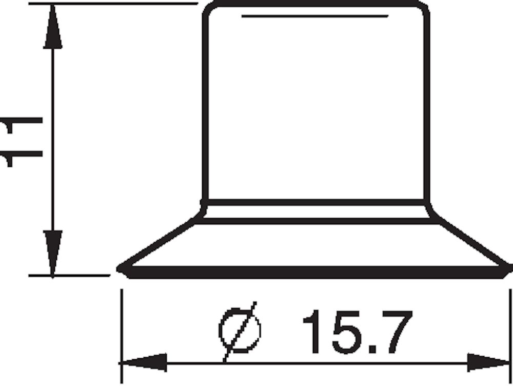 Piab Suction cup F15 Silicone FCM