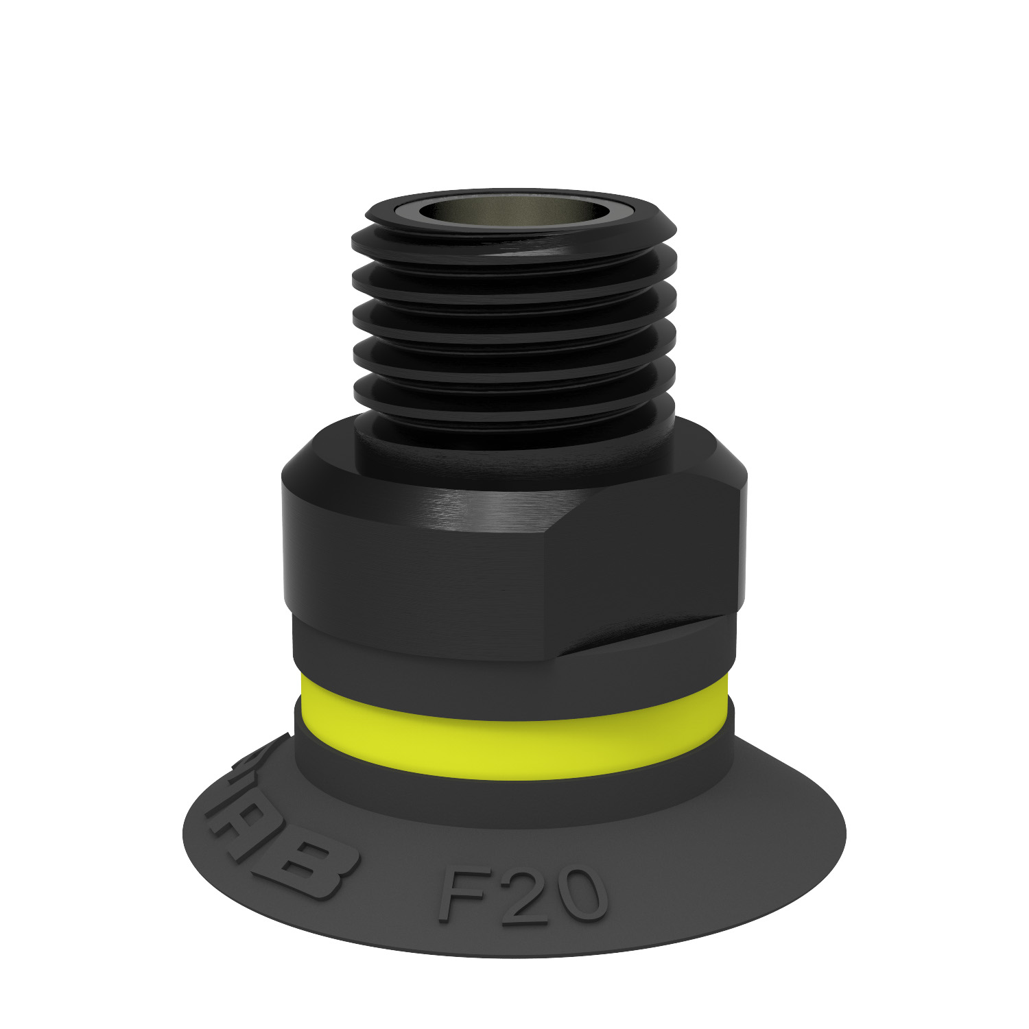 Piab Suction cup F20 Chloroprene, 1/8 NPT male, with mesh filter