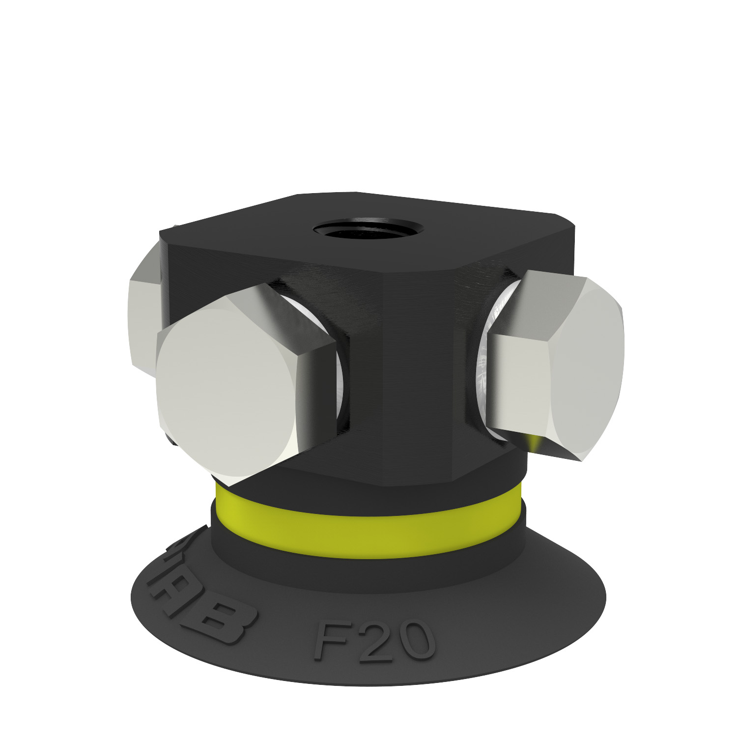 Piab Suction cup F20 Chloroprene, 5xM5 female