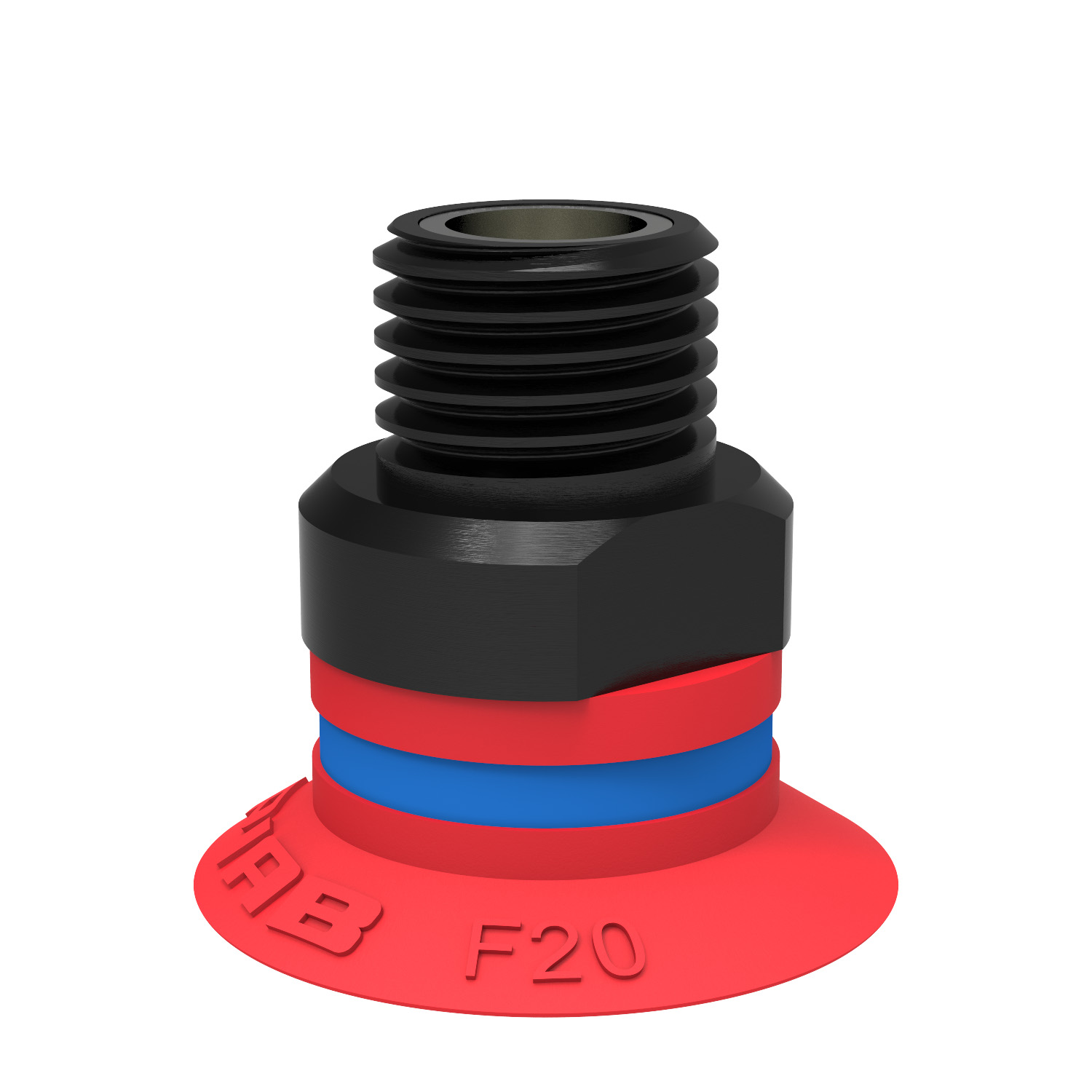 Piab Suction cup F20 Silicone, 1/8 NPT male, with mesh filter