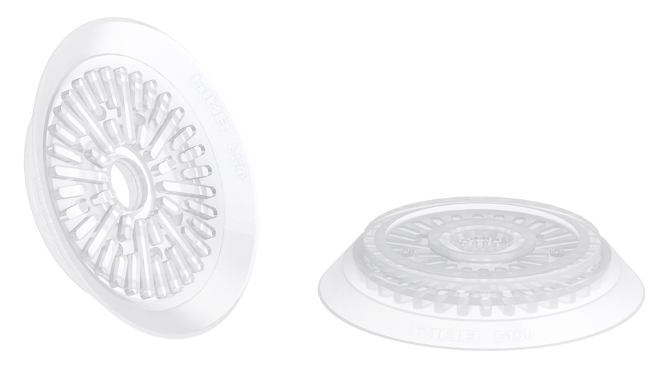 Piab F20.21.02AC / 9909666 Suction cup F20 Silicone FCM, 1/8 NPT male, with mesh filter
