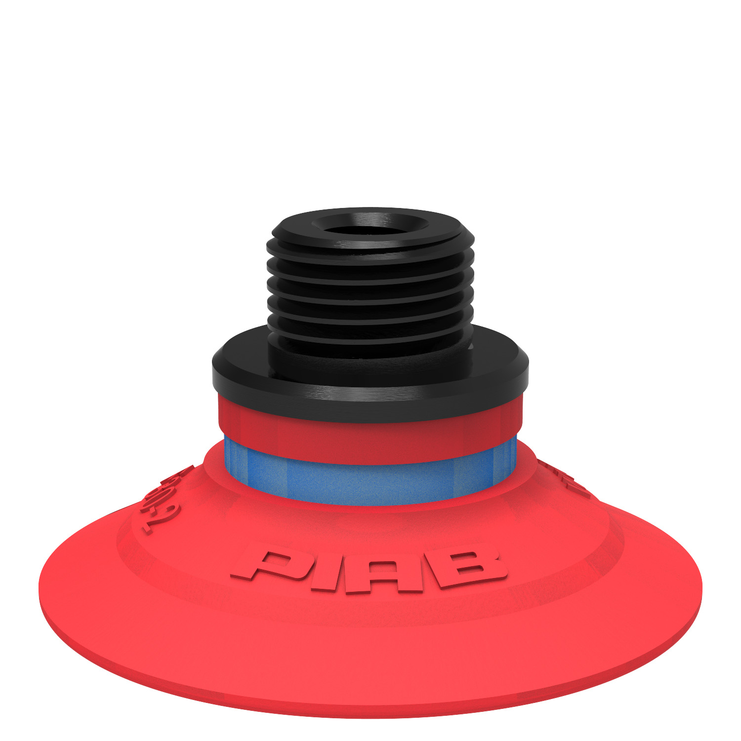 Piab Suction cup F30-2 Silicone, G1/8 male/M5 female, with dual flow control valve