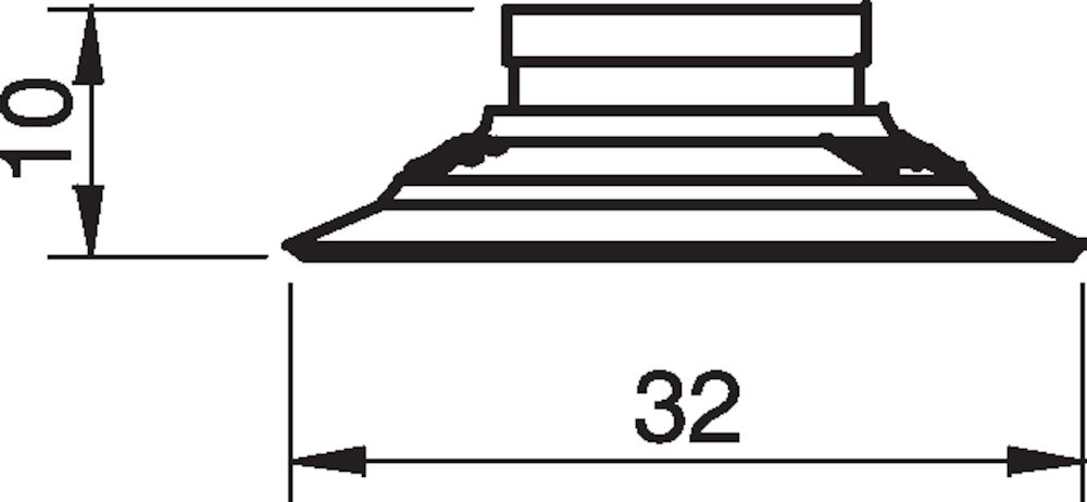 Piab Suction cup F30MF Thermoelastic polyurethane