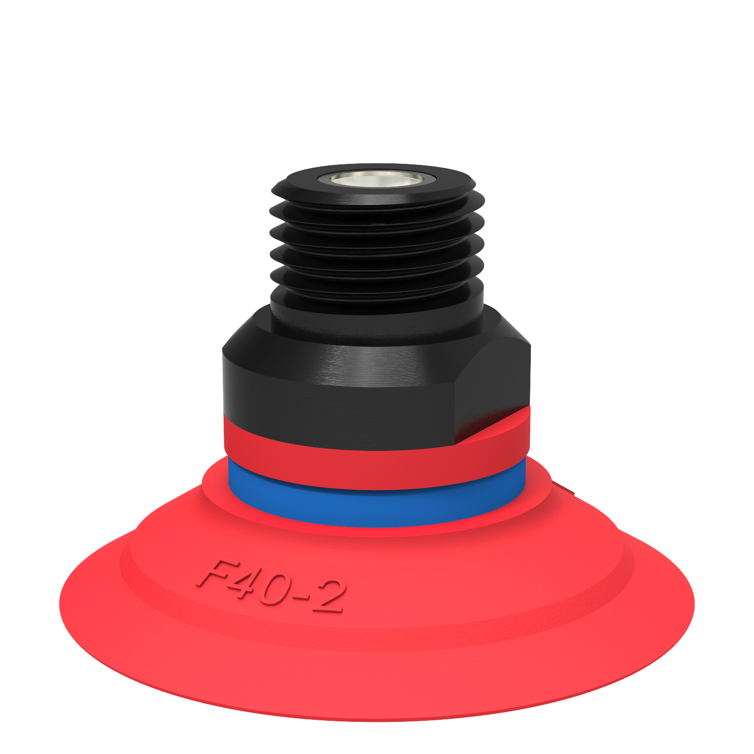 Piab Suction cup F40-2 Silicone, 1/4 NPT male, with mesh filter
