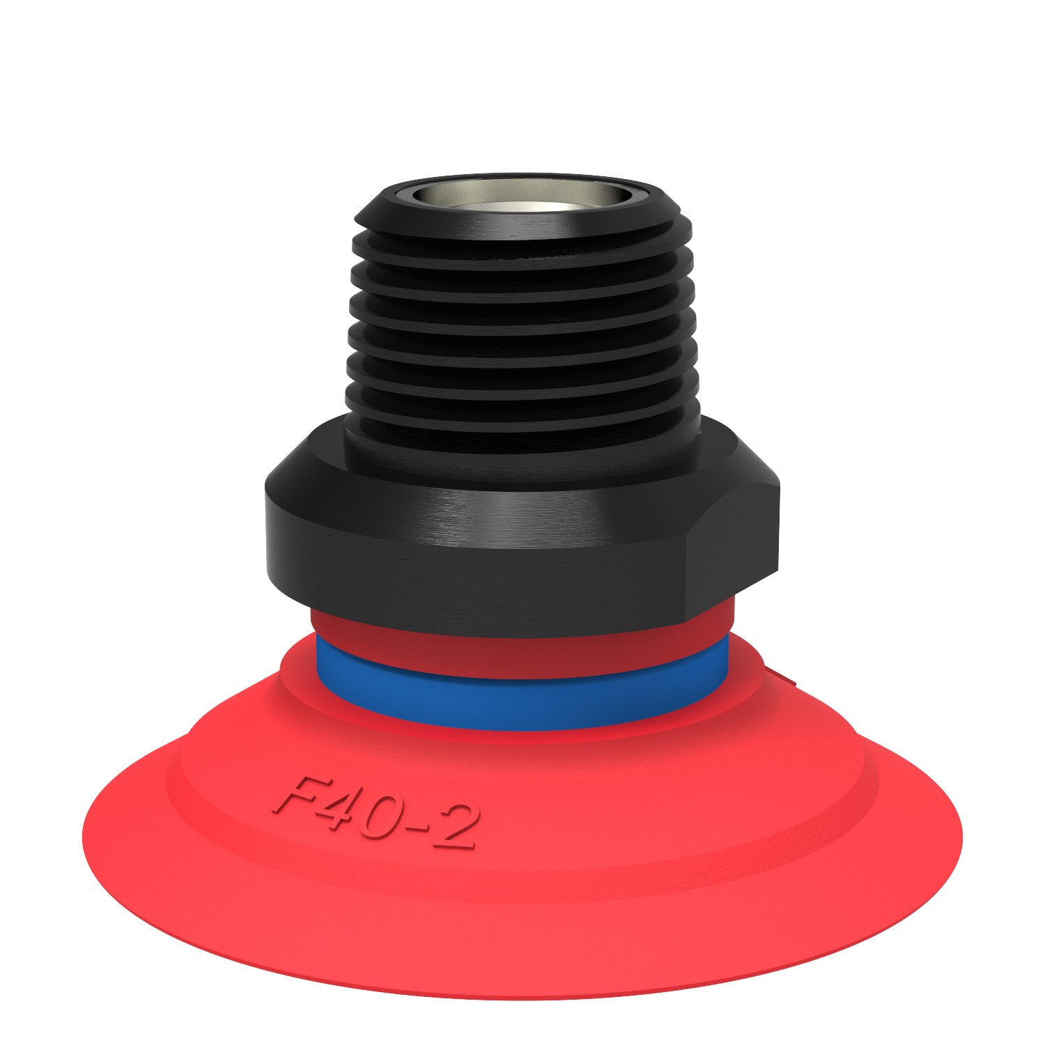 Piab Suction cup F40-2 Silicone, 3/8 NPT male, with mesh filter